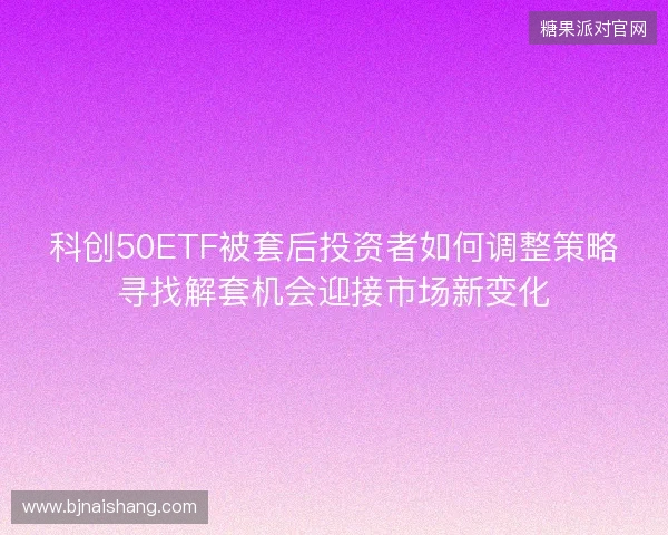科创50ETF被套后投资者如何调整策略寻找解套机会迎接市场新变化